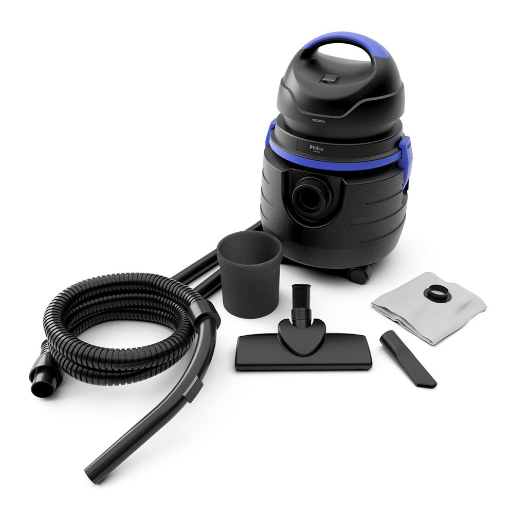 Aspirador de Pó e Água Philco Pas80 20 Litros Preto / Azul 220v 104902001 - 5