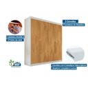Ver imagem 5 de Guarda Roupa Solteiro 3 Gavetas e 4 Portas Nantes Off White/peroba - Europa