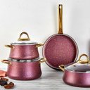 Ver imagem 1 de Conjunto de Panelas Bio Granito Purple / 4 Peças