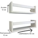 Ver imagem 5 de Nicho Porta Livros de Criança Estante Livreiro Infantil de Parede Kit 55cm