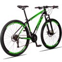 Ver imagem 2 de Bicicleta Aro 29 21v Quadro Alumínio Suspensão Dianteira e Freio Disco Race Dropp