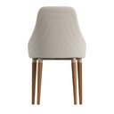 Ver imagem 5 de Conjunto de Jantar Mesa c/Vidro Donatella 4 Cadeiras Evelyn - Linho Off White - Linked 02
