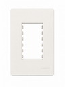 Ver imagem 1 de Placa + Suporte 4x2 3 Postos Infiniti Plus Branco Siena Mg Cor:Branco Siena