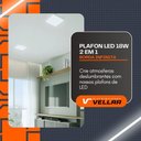 Ver imagem 5 de Plafon Led 18w Borda Infinita Quadrado Branco