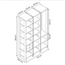 Ver imagem 2 de Closet Multi Yes com Cabideiro 2 Gavetas e 14 Prateleiras Nova Mobile