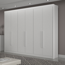 Ver imagem 1 de Guarda-roupa Casal 100% Mdf 6 Portas 6 Gavetas Diamante Leifer Móveis:branco
