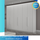 Ver imagem 6 de Guarda-roupa Casal 100% Mdf 6 Portas 6 Gavetas Diamante Leifer Móveis:branco