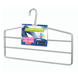 Cabide Calceiro Triplo p/ Calça - Kit com 2 Peças - Cód 08534 - 1