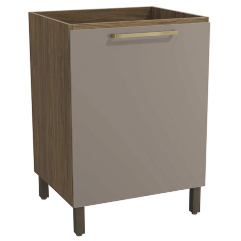 Armário de Cozinha Balcão 1 Porta 60cm com Pés M629 Botanic Kappesberg