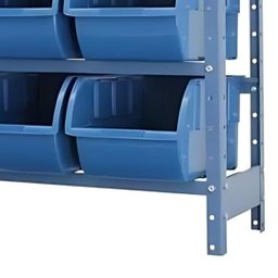 Estante Porta Componentes com 9 Caixas Azul Ne9/7a - Nocram - 3