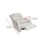 Poltrona Cadeira Imperial Zero Wall Reclinável com Assento de Elevação Corano Gelo 308 Império - 6