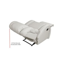 Poltrona Cadeira Imperial Zero Wall Reclinável com Assento de Elevação Corano Gelo 308 Império - 7