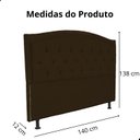 Ver imagem 6 de Kit Cabeceira e Calçadeira com Baú 140 Cm King Casal Diana Suede
