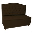Ver imagem 1 de Kit Cabeceira e Calçadeira com Baú 140 Cm King Casal Diana Suede