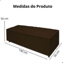 Ver imagem 7 de Kit Cabeceira e Calçadeira com Baú 140 Cm King Casal Diana Suede