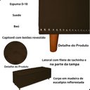 Ver imagem 5 de Kit Cabeceira e Calçadeira com Baú 140 Cm King Casal Diana Suede