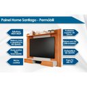 Ver imagem 2 de Rack Bancada C/ Painel P/ Tv até 70 Pol Santiago 2 Portas 180x135cm Cinamomo/off White - Permóbili