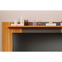 Ver imagem 4 de Rack Bancada C/ Painel P/ Tv até 70 Pol Santiago 2 Portas 180x135cm Cinamomo/off White - Permóbili