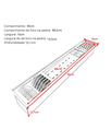 Ver imagem 4 de Canal Organizador Calha Úmida Cozix 90cm Embutida Aço Inox Escovado - Cozix