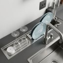 Ver imagem 2 de Canal Organizador Calha Úmida Cozix 90cm Embutida Aço Inox Escovado - Cozix
