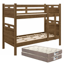 Ver imagem 2 de Beliche Jaspe Vira Duas Camas + 2 Colchões D33 Cor:castanho