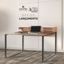 Ver imagem 2 de Mesa Iron com Nichos Amadeirado Nogal