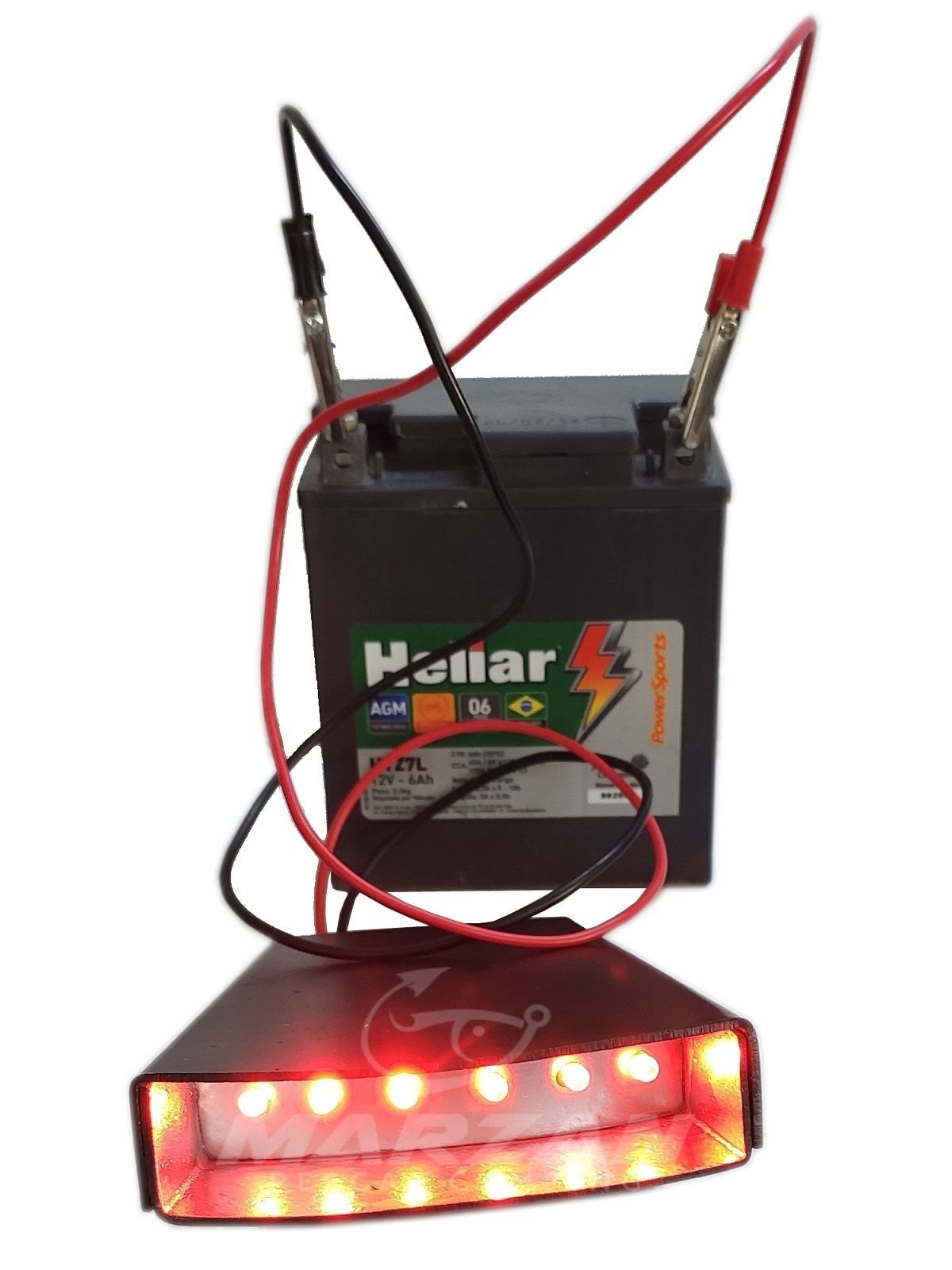 Lanterna Tilapeiro - 06 Leds - A bateria Bestfish - 2