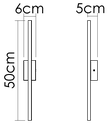 Ver imagem 2 de Arandela de Led Gamma 1 Perfil com Led Interno 7W