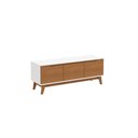 Ver imagem 1 de Rack Kappesberg 3 Portas Branco/canela 136cm