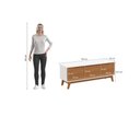 Ver imagem 4 de Rack Kappesberg 3 Portas Branco/canela 136cm