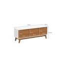 Ver imagem 3 de Rack Kappesberg 3 Portas Branco/canela 136cm