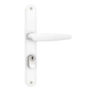 Ver imagem 1 de Fechadura Potrão Porta Aluminio Branca 603/03 Perfil Stam