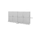 Ver imagem 5 de Cabeceira de Cama Box Solteiro 90 Cm México Estofada - Corino Branco