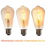 Kit 10 Lâmpada Filamento de Led Poptem St64 4w 110v 14cm Decorativa Transparente - 2