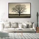 Ver imagem 3 de Quadro Decorativo Horizontal Arvore Galhos Secos Com Moldura e Sem Vidro 40X60