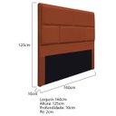 Ver imagem 3 de Cabeceira Queen Brick P02 160 cm para cama Box Suede - Doce Sonho Móveis CABECEIRA QUEEN CABECEIRA E