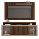 Ver imagem 6 de Rack com Painel Ripado para TV até 65 Polegadas MDF 180cmx174cm Esmeralda