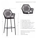 Ver imagem 3 de Banqueta Tropicalia em Junco Chocolate