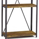 Ver imagem 6 de Estante Baviera 3 Prateleiras Grafite Rustic Brown Gran Belo