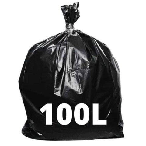 Saco para Lixo 100L Super Reforçado 75x90cm - 5 Peças - Sinara