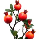 Ver imagem 5 de Kit 4 Plantas Fruta Romã Artificial Natal Decoração de 60cm
