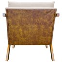 Ver imagem 6 de Kit 2 Poltronas Laura Corino Peroba e Linho Off White Pé Castanho