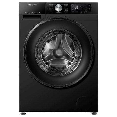 Lava e Seca Hisense 3S 14/9kg com Motor Inverter Wi-Fi e Steam WD3S1443BB2 Preta 220V