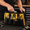 Ver imagem 2 de Bolsa de Ferramentas 21 Bolsos Maleta Organizadora em Lona Mochila Profissional Eletricista Reforcad
