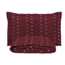 Ver imagem 4 de Kit 2 Pçs Cobre Leito Solteiro Heitor Hipercal 400 Fios Bordado: Vermelho Marsala