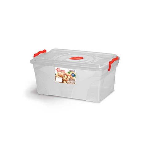 Caixa para Mantimentos Box Master 7,5 Litros com Trava Niquelart