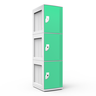 Armário de Plástico 3 Portas - Nk 1363 Nilko Armários Verde Claro Cadeado Padrão - 1