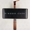 Ver imagem 2 de Sifão para Cuba e Pia de Banheiro Quadrado Purus Pingoo.casa - Dourado Rose