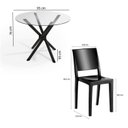 Ver imagem 4 de Conjunto Mesa Redonda Tubular com 4 Cadeiras Hydra Plus