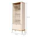 Ver imagem 2 de Jogo Aparador e Cristaleira Valentine Off White Nature Bronze